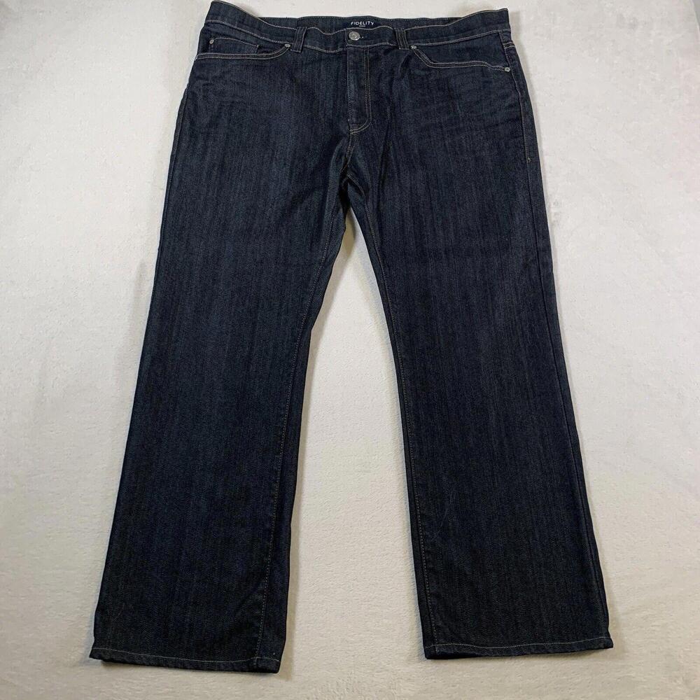 Fidelity Jeans Mens 40 Black 50-11 Denim‎ Revolution Rinse Stretch Pants 40x30